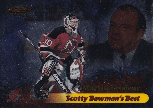 insert karta MARTIN BRODEUR 98-99 Bowmans Best Scotty Bowman´s Best číslo SB2